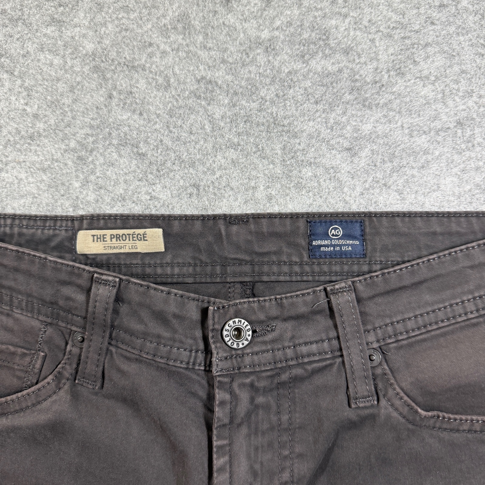 AG Adriano Goldschmied Jeans Mens 30x28 Brown The Protege Straight Leg Made USA thumbnail 3