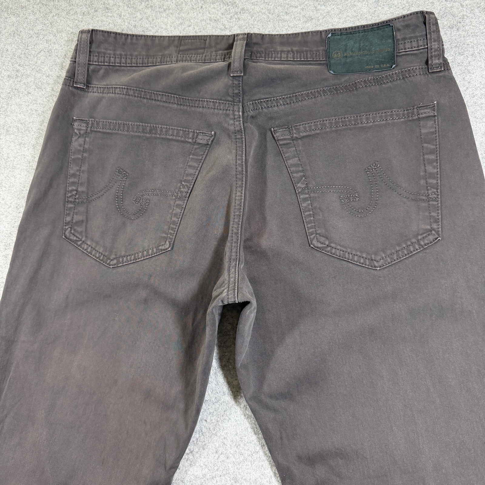 AG Adriano Goldschmied Jeans Mens 30x28 Brown The Protege Straight Leg Made USA thumbnail 6