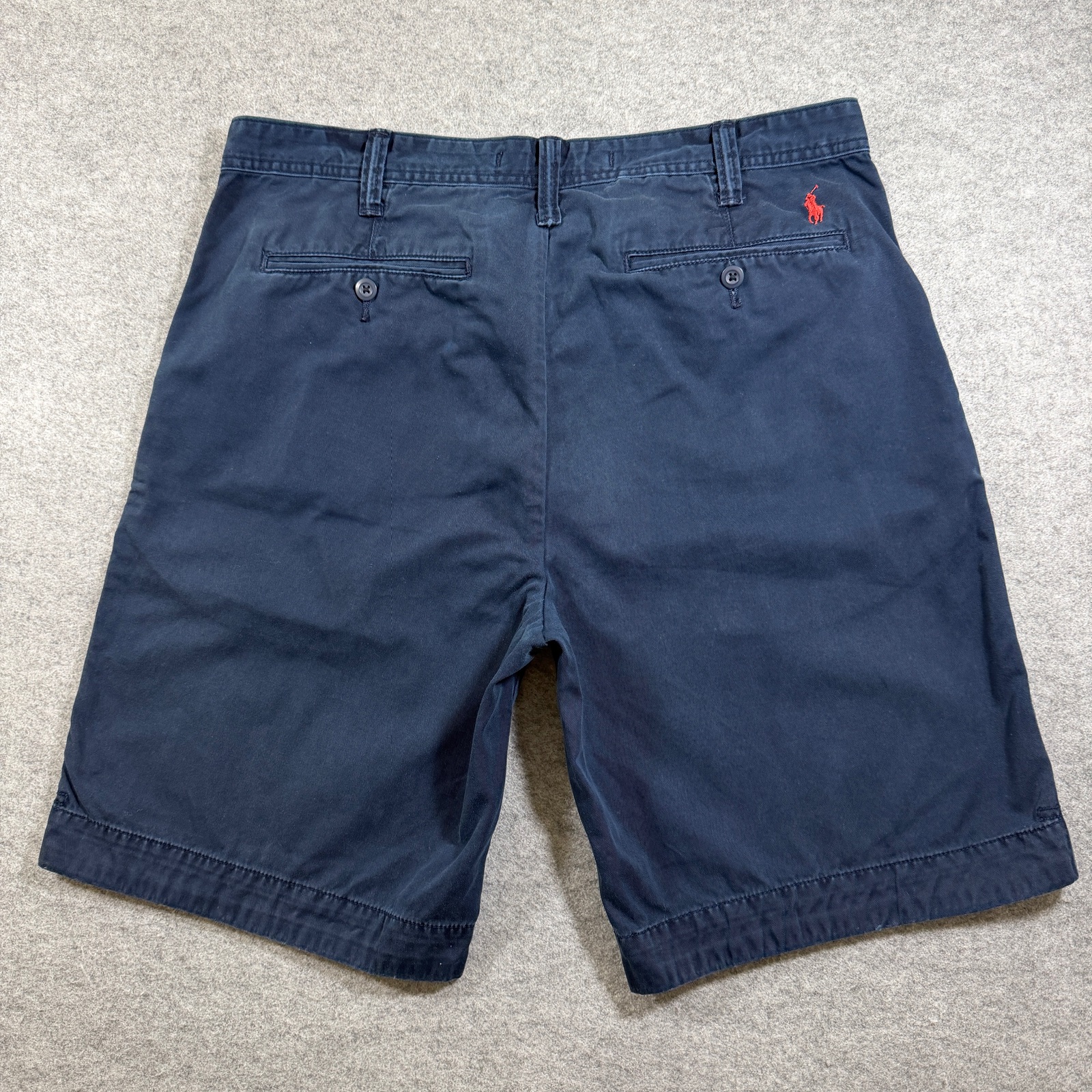Polo Ralph Lauren Chino Shorts Mens 35 Navy Cotton Preppy Golf Classic Fit