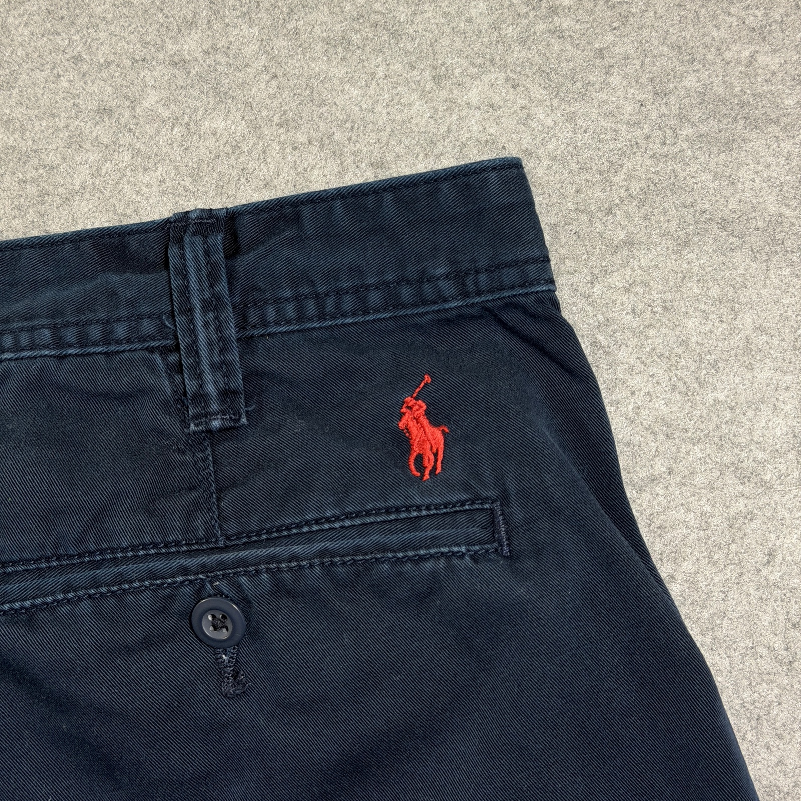 Polo Ralph Lauren Chino Shorts Mens 35 Navy Cotton Preppy Golf Classic Fit thumbnail 4