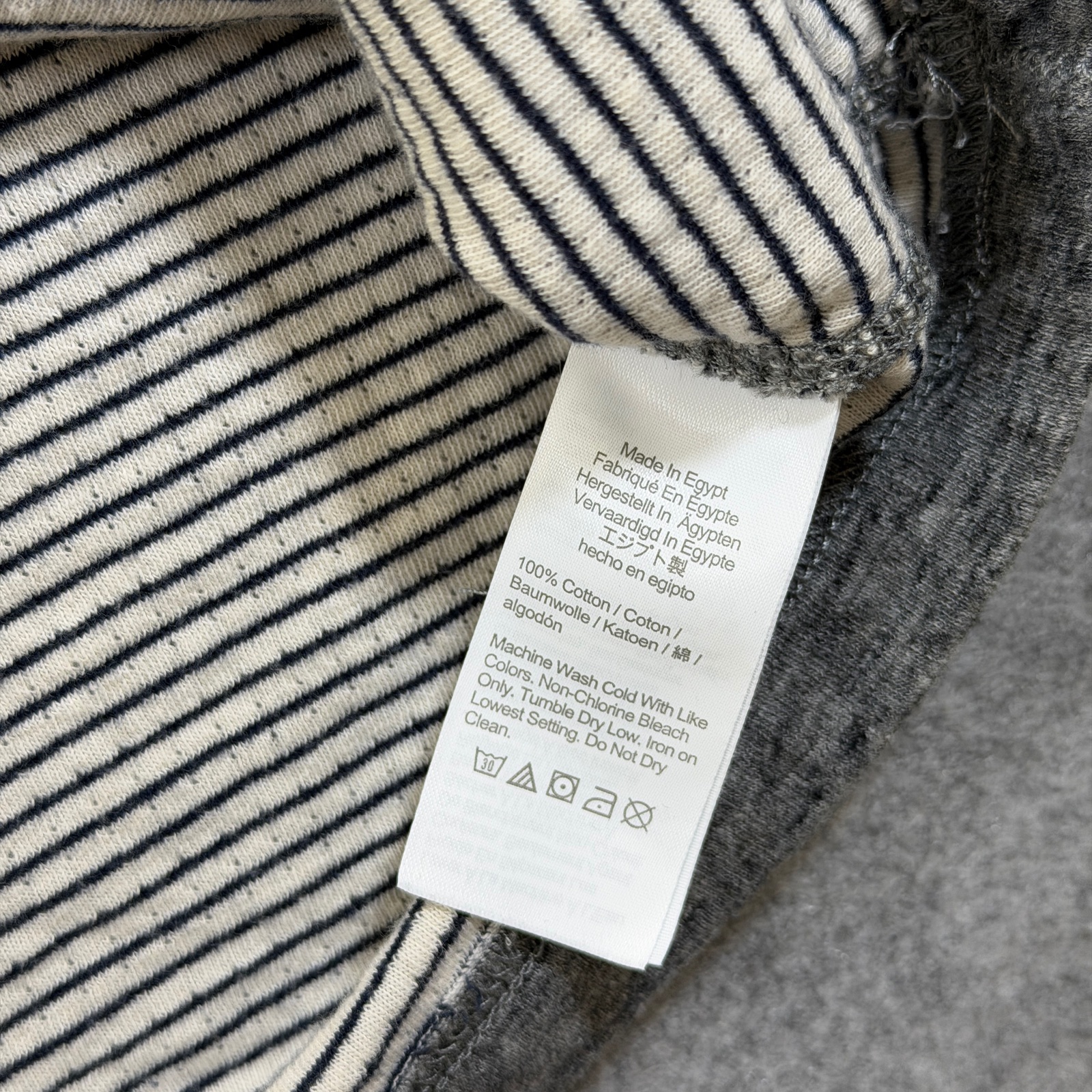 J.Crew Knit Goods 1/4 Zip Pullover Mens L Heather Gray Cotton Preppy Sweater thumbnail 9
