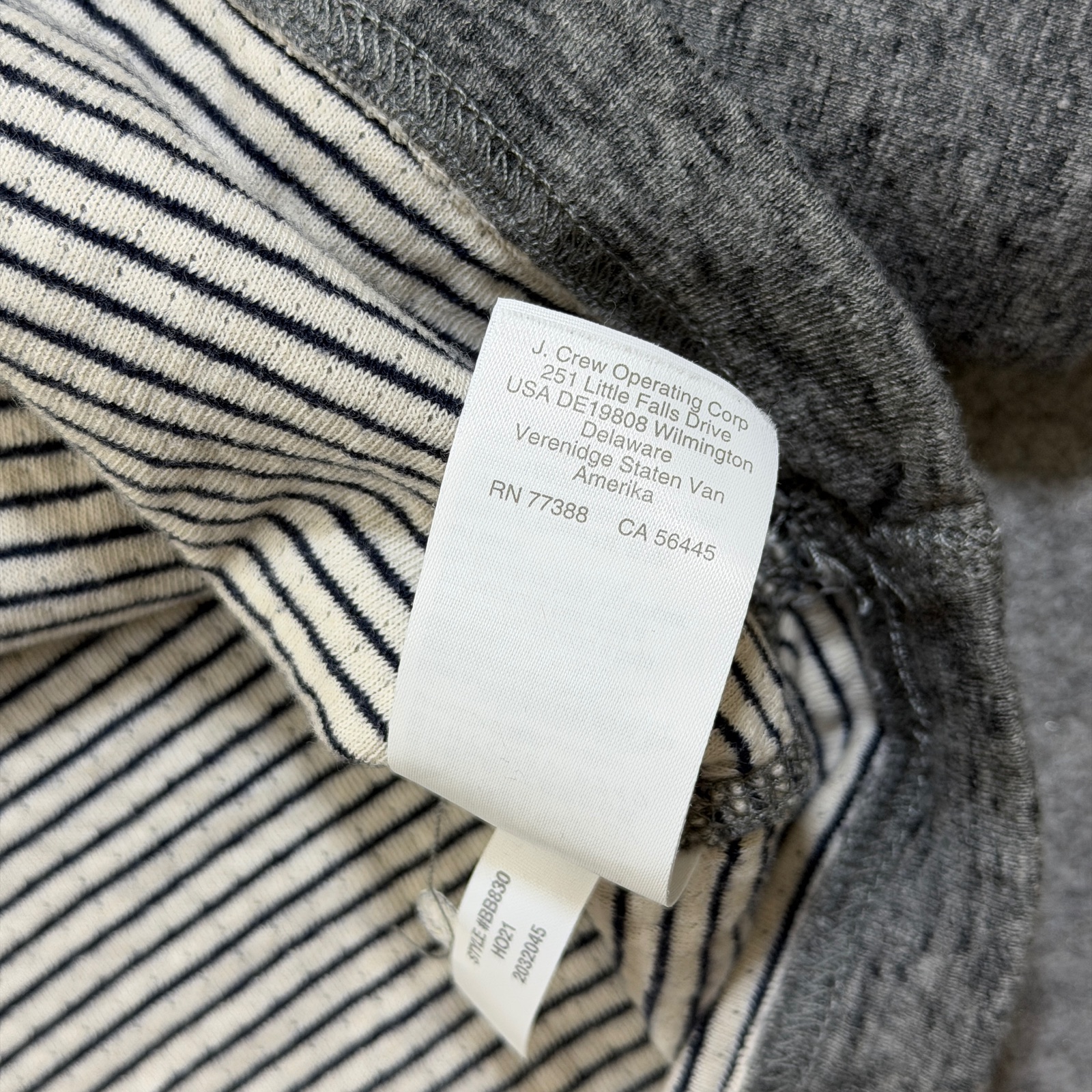 J.Crew Knit Goods 1/4 Zip Pullover Mens L Heather Gray Cotton Preppy Sweater thumbnail 11