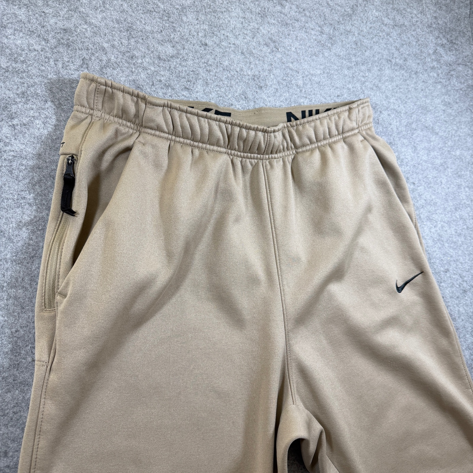 Nike Therma-FIT Sweatpants Mens L Tall Gold Fleece Joggers Training Zip Pocket thumbnail 5