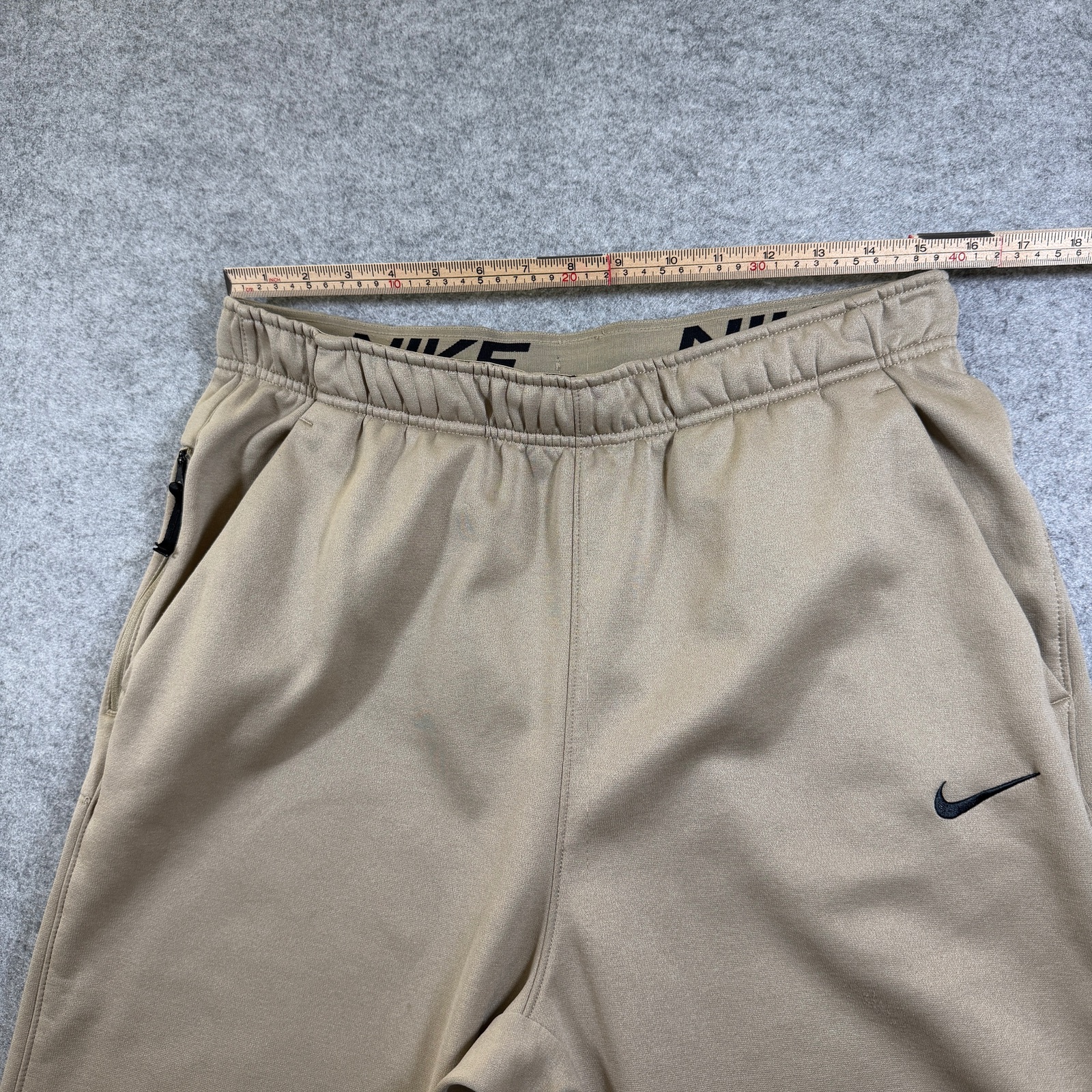 Nike Therma-FIT Sweatpants Mens L Tall Gold Fleece Joggers Training Zip Pocket thumbnail 6