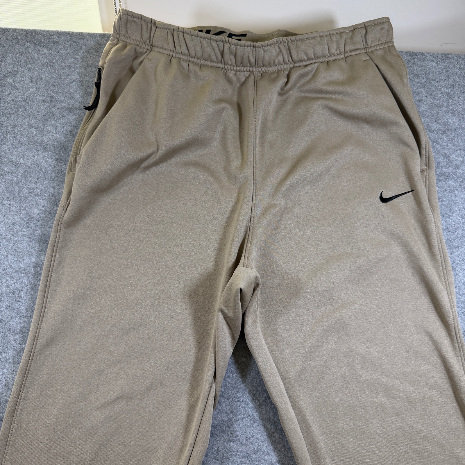 Nike Therma-FIT Sweatpants Mens L Tall Gold Fleece Joggers Training Zip Pocket thumbnail 10