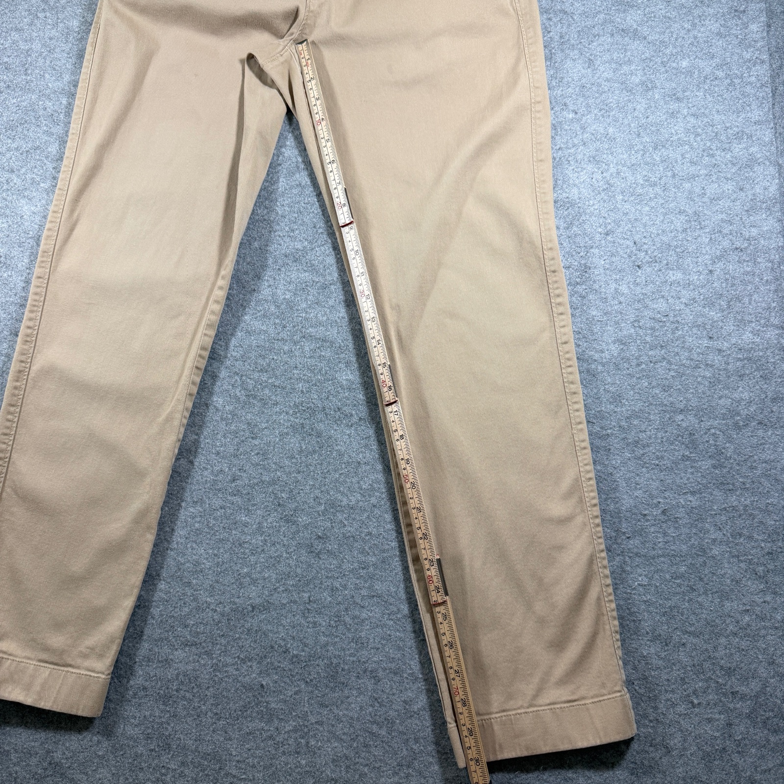 J.Crew Flex Chino Pants Mens 32x32 Khaki Straight Fit Stretch Cotton Preppy thumbnail 7