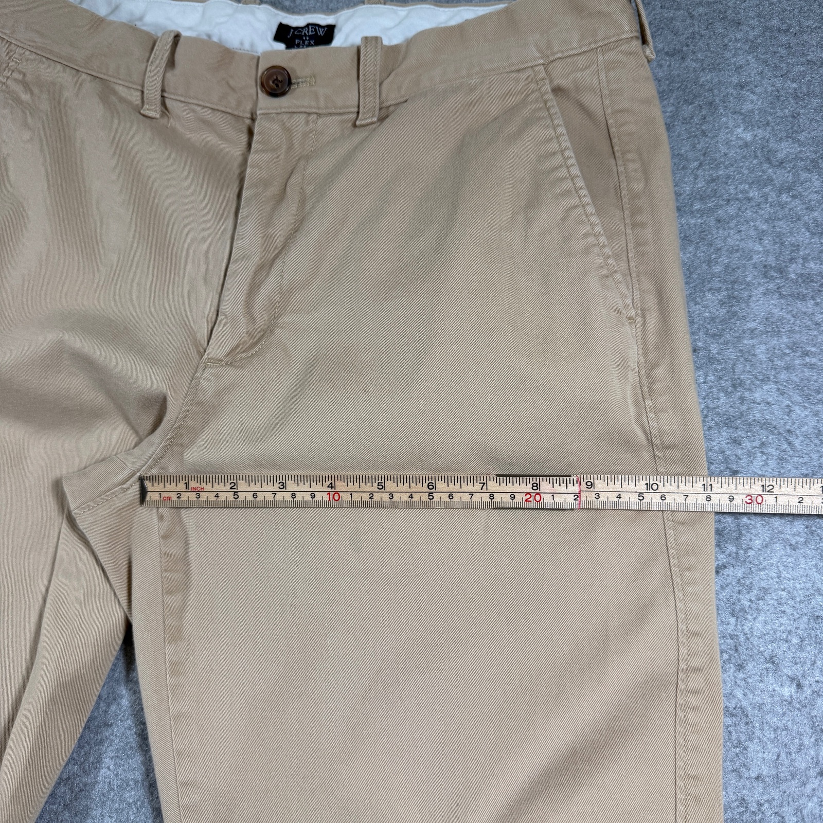 J.Crew Flex Chino Pants Mens 32x32 Khaki Straight Fit Stretch Cotton Preppy thumbnail 8