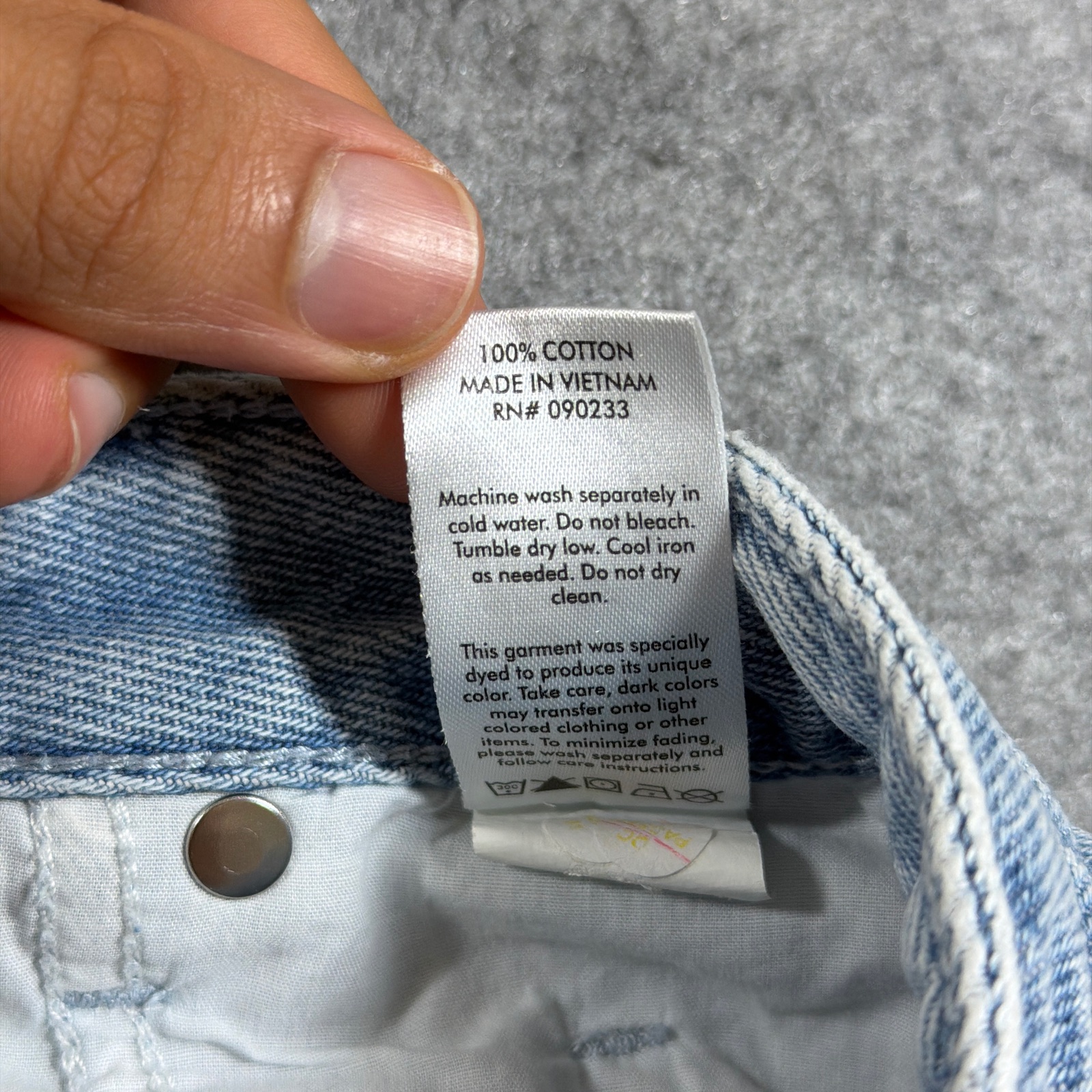 PacSun 90s Boyfriend Jeans Womens 28 Light Blue Wash Pintuck Split Hem Cotton thumbnail 11