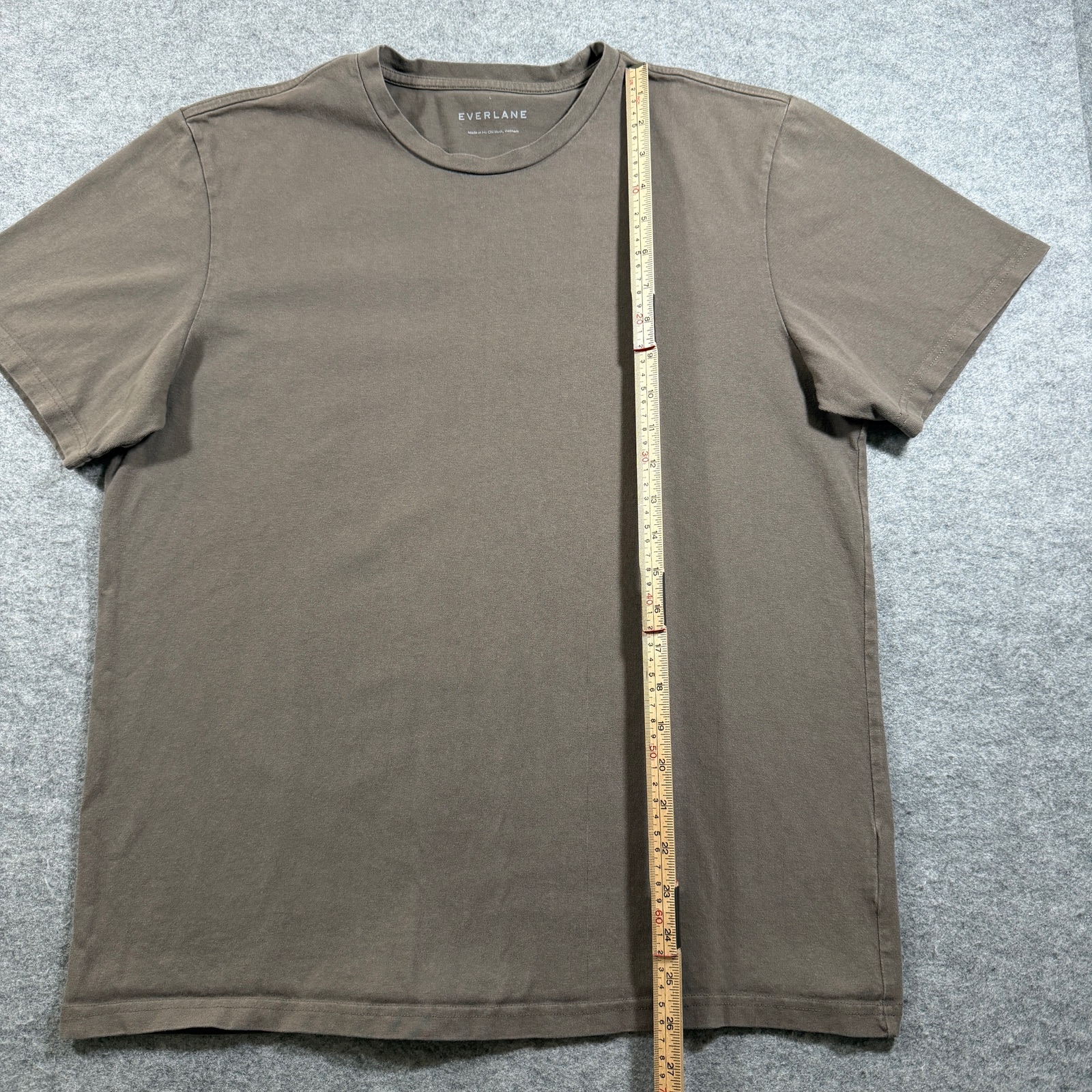 Everlane T Shirt Mens L Brown Crew Neck 100% Cotton Short Sleeve Basic Tee thumbnail 4