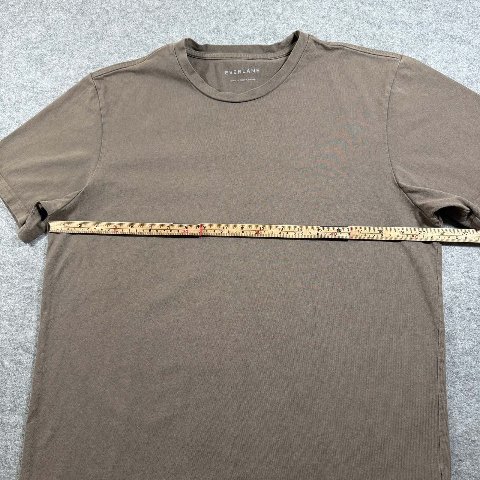 Everlane T Shirt Mens L Brown Crew Neck 100% Cotton Short Sleeve Basic Tee thumbnail 5