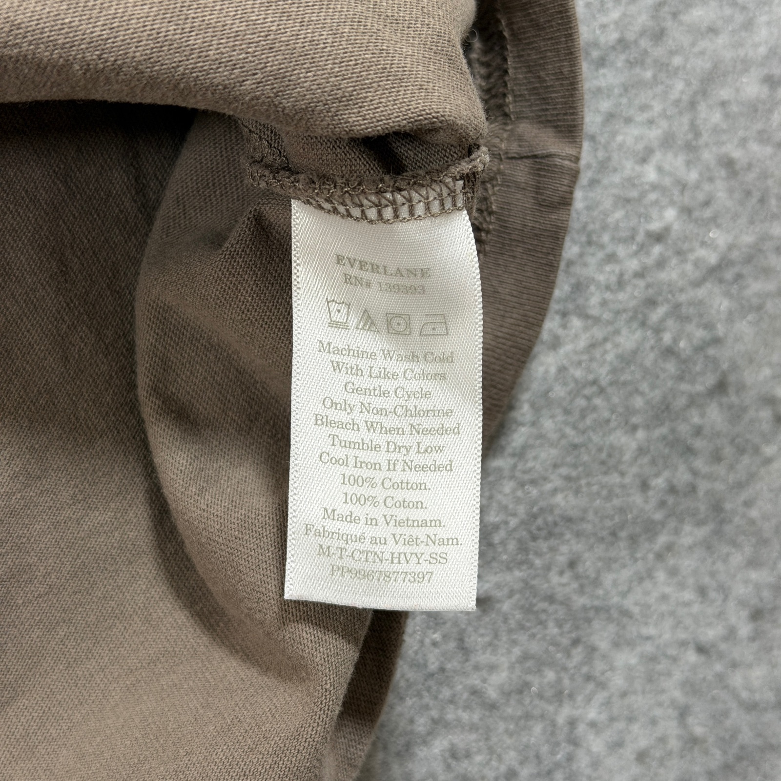 Everlane T Shirt Mens L Brown Crew Neck 100% Cotton Short Sleeve Basic Tee thumbnail 7