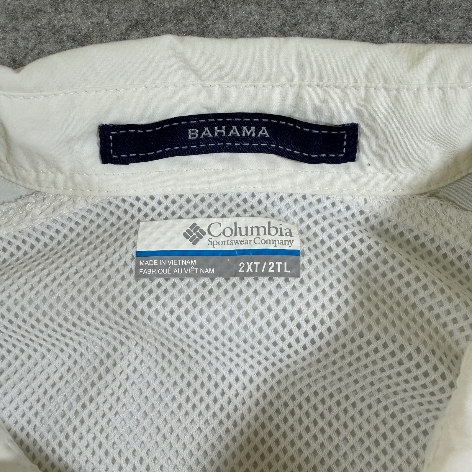 Columbia Bahama PFG Fishing Shirt Mens 2XT White Vented OmniShade Sun Protection thumbnail 3