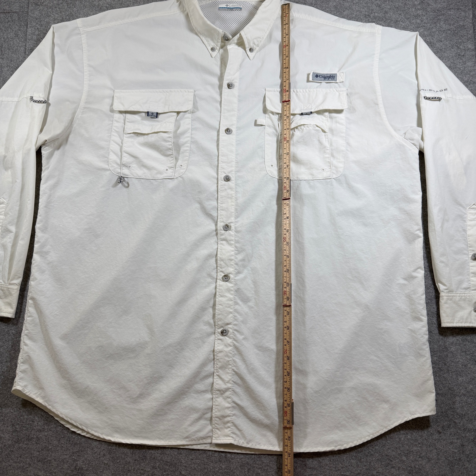 Columbia Bahama PFG Fishing Shirt Mens 2XT White Vented OmniShade Sun Protection thumbnail 6