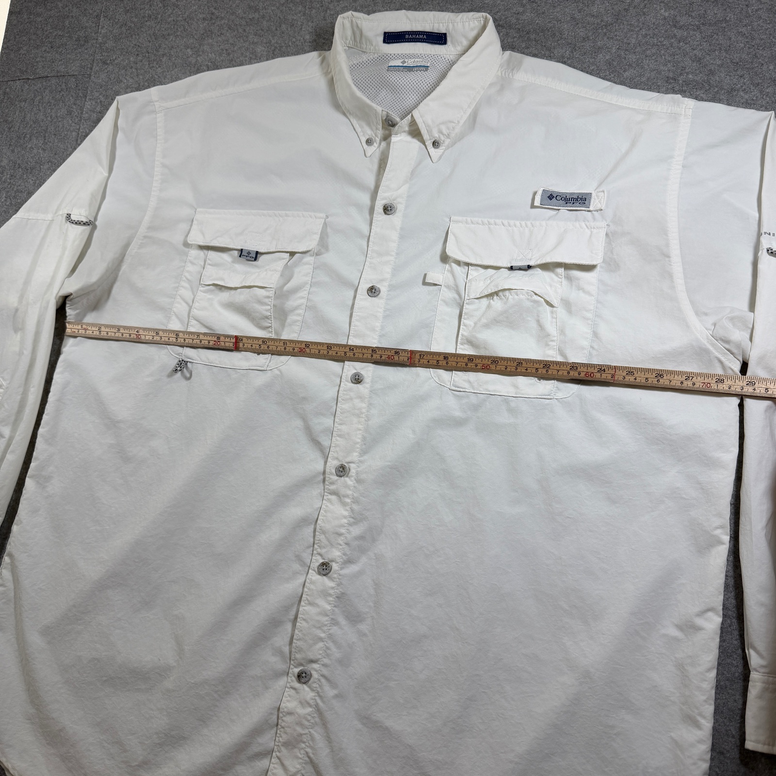 Columbia Bahama PFG Fishing Shirt Mens 2XT White Vented OmniShade Sun Protection thumbnail 7