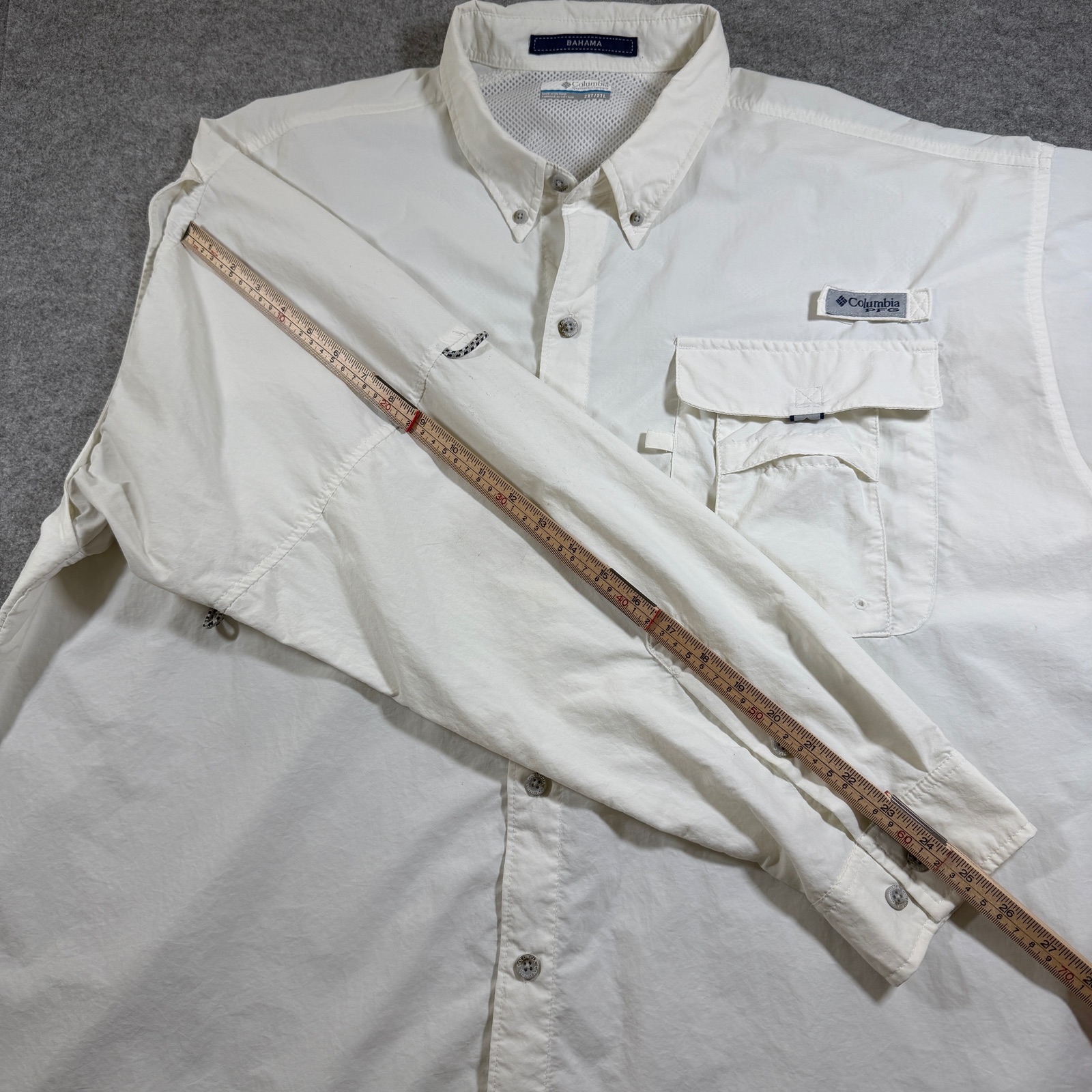 Columbia Bahama PFG Fishing Shirt Mens 2XT White Vented OmniShade Sun Protection thumbnail 8