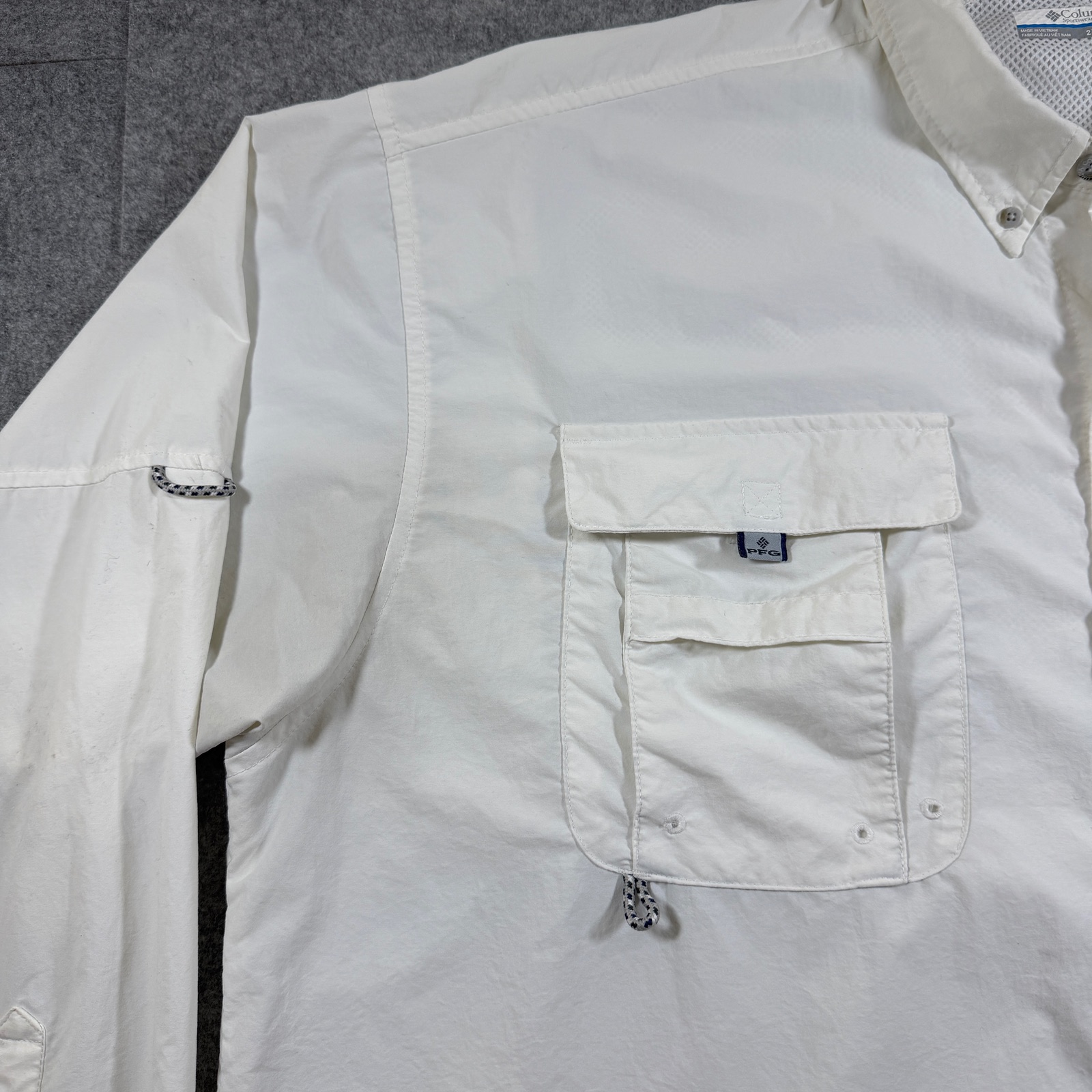 Columbia Bahama PFG Fishing Shirt Mens 2XT White Vented OmniShade Sun Protection thumbnail 10