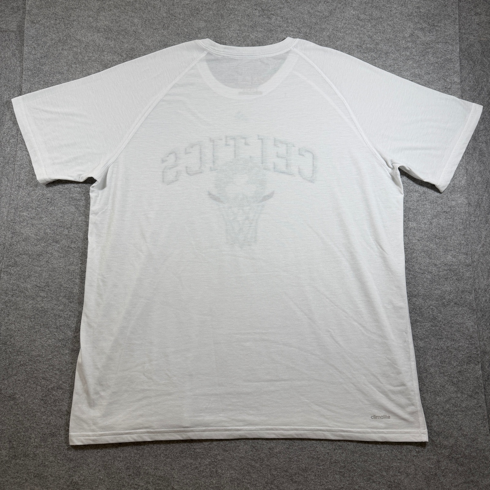 Adidas Boston Celtics Ultimate T Shirt Mens 2XL White NBA Shamrock Graphic Fan thumbnail 2