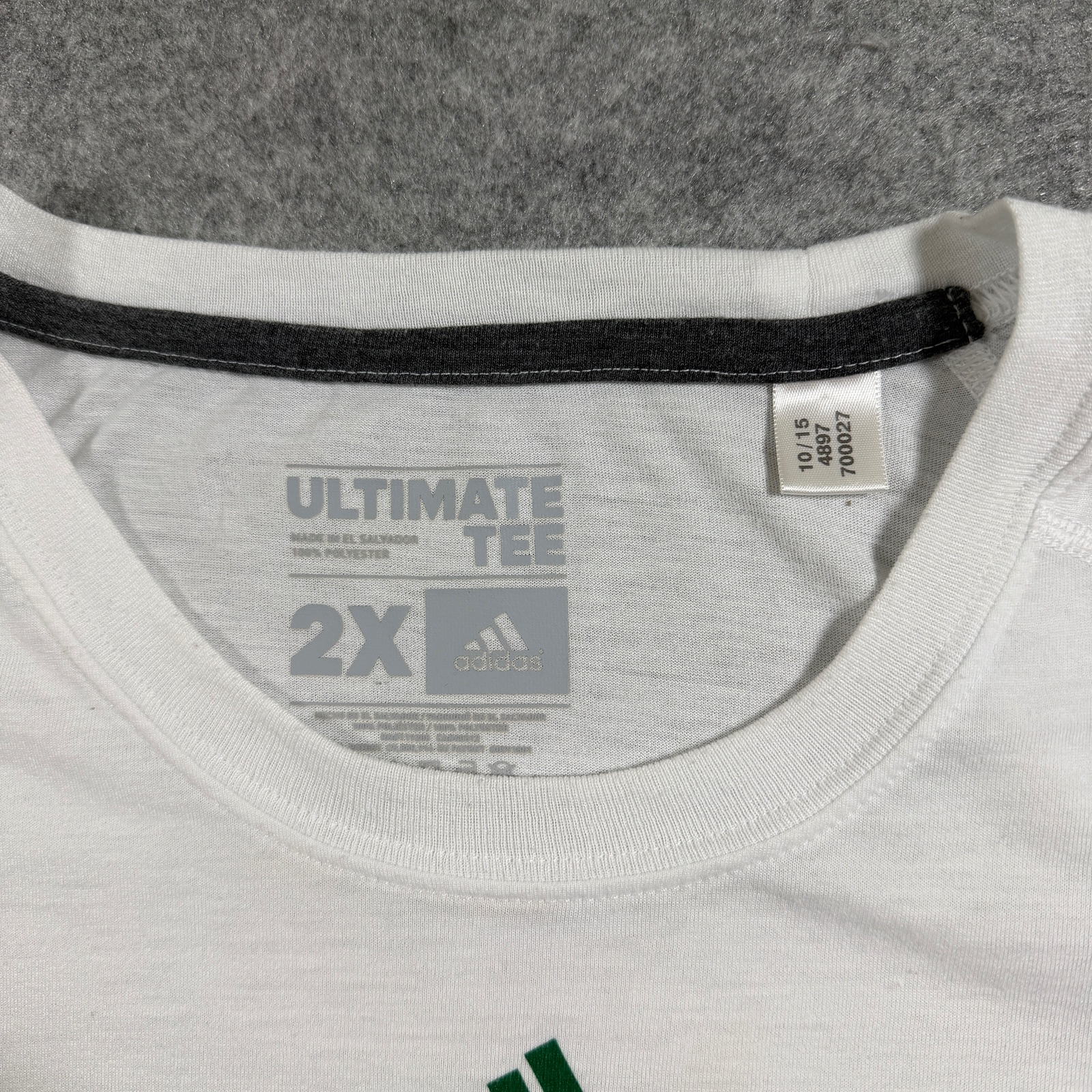 Adidas Boston Celtics Ultimate T Shirt Mens 2XL White NBA Shamrock Graphic Fan thumbnail 4