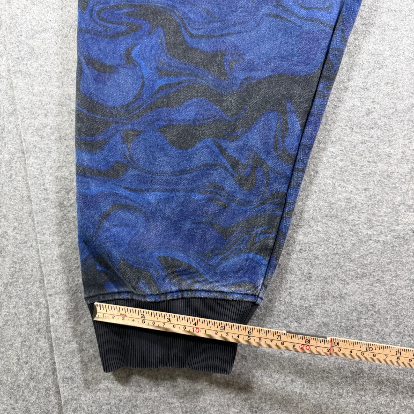 Vintage Tommy Jeans Joggers Mens XXL Blue Black Marble Print Sweatpants Casual thumbnail 11