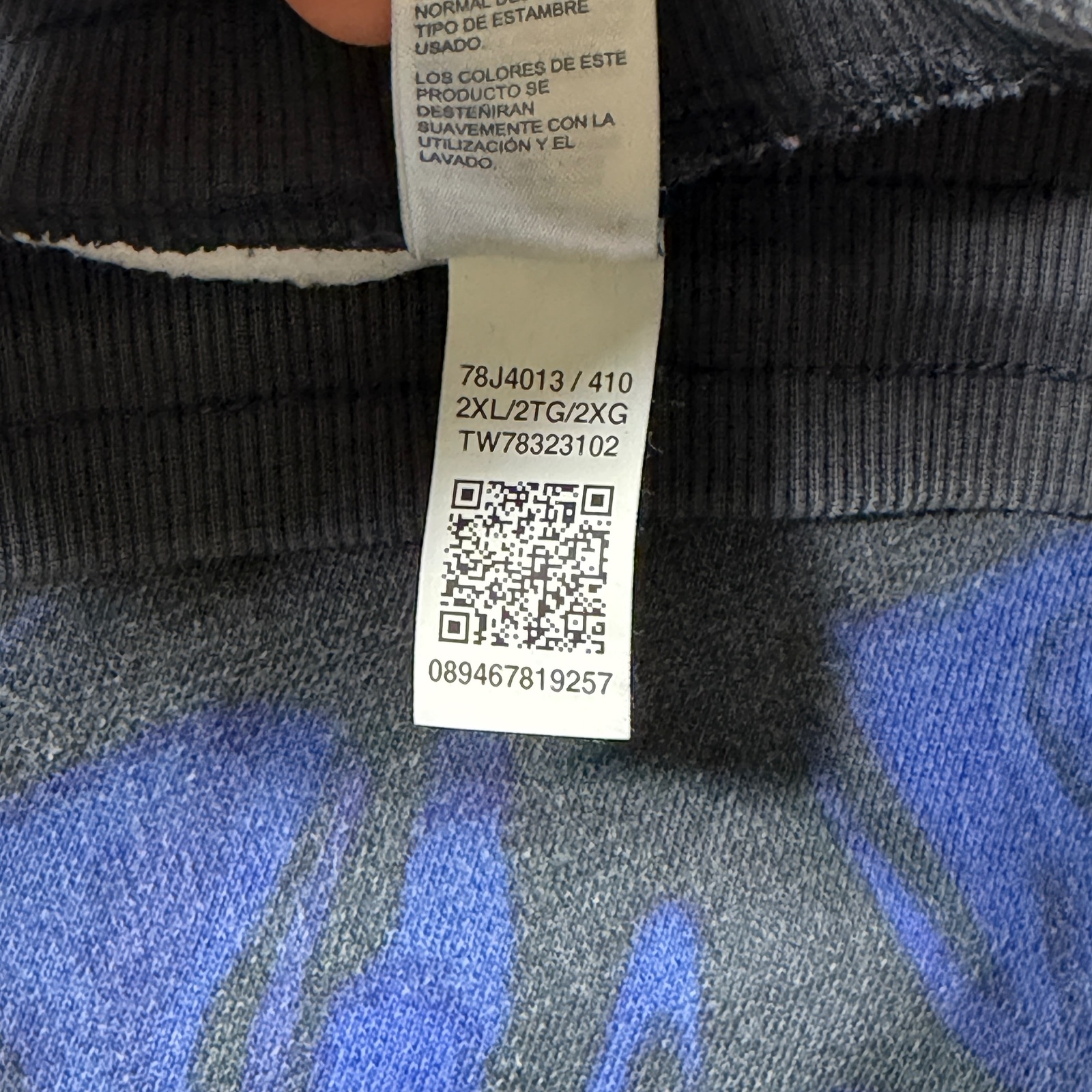Vintage Tommy Jeans Joggers Mens XXL Blue Black Marble Print Sweatpants Casual thumbnail 13