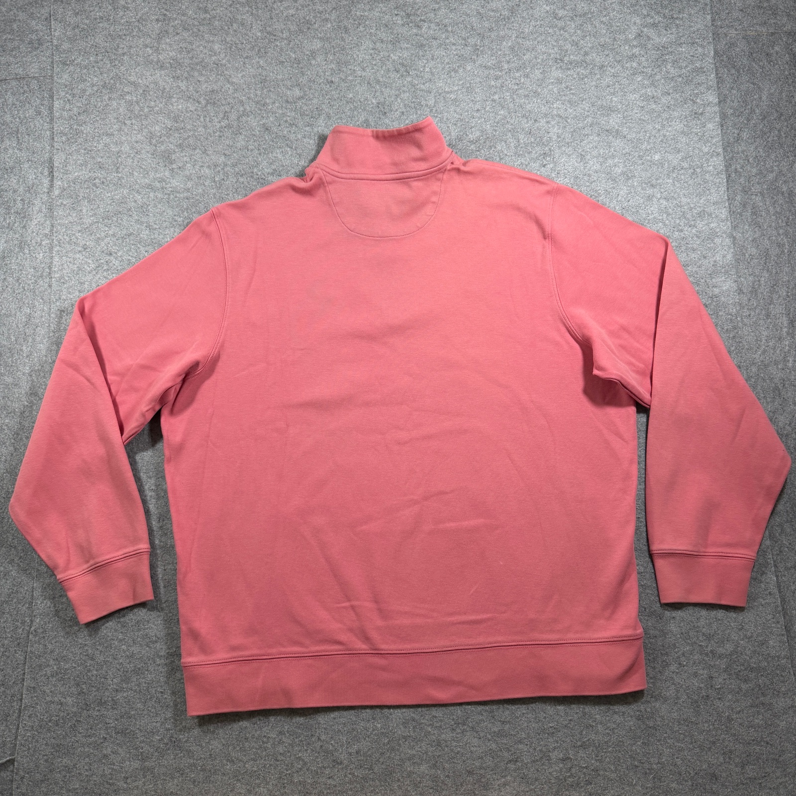 Vineyard Vines Whale Shep Shirt Mens L Coral Pink Quarter Zip Cotton Pullover thumbnail 2