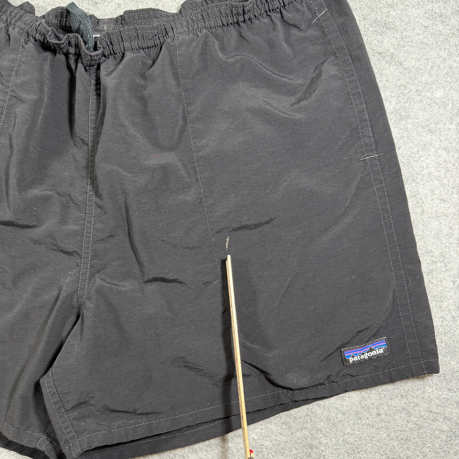 Patagonia Swim Shorts Mens XL Black Nylon Drawstring Lined Outdoor Casual FLAWS thumbnail 6