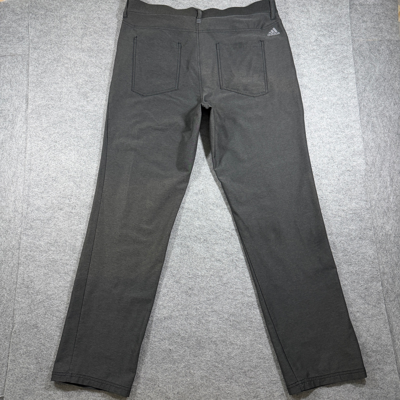 Adidas Golf Pants Mens 34x32 Dark Gray Stretch 5-Pocket Slim Tapered Fit thumbnail 2