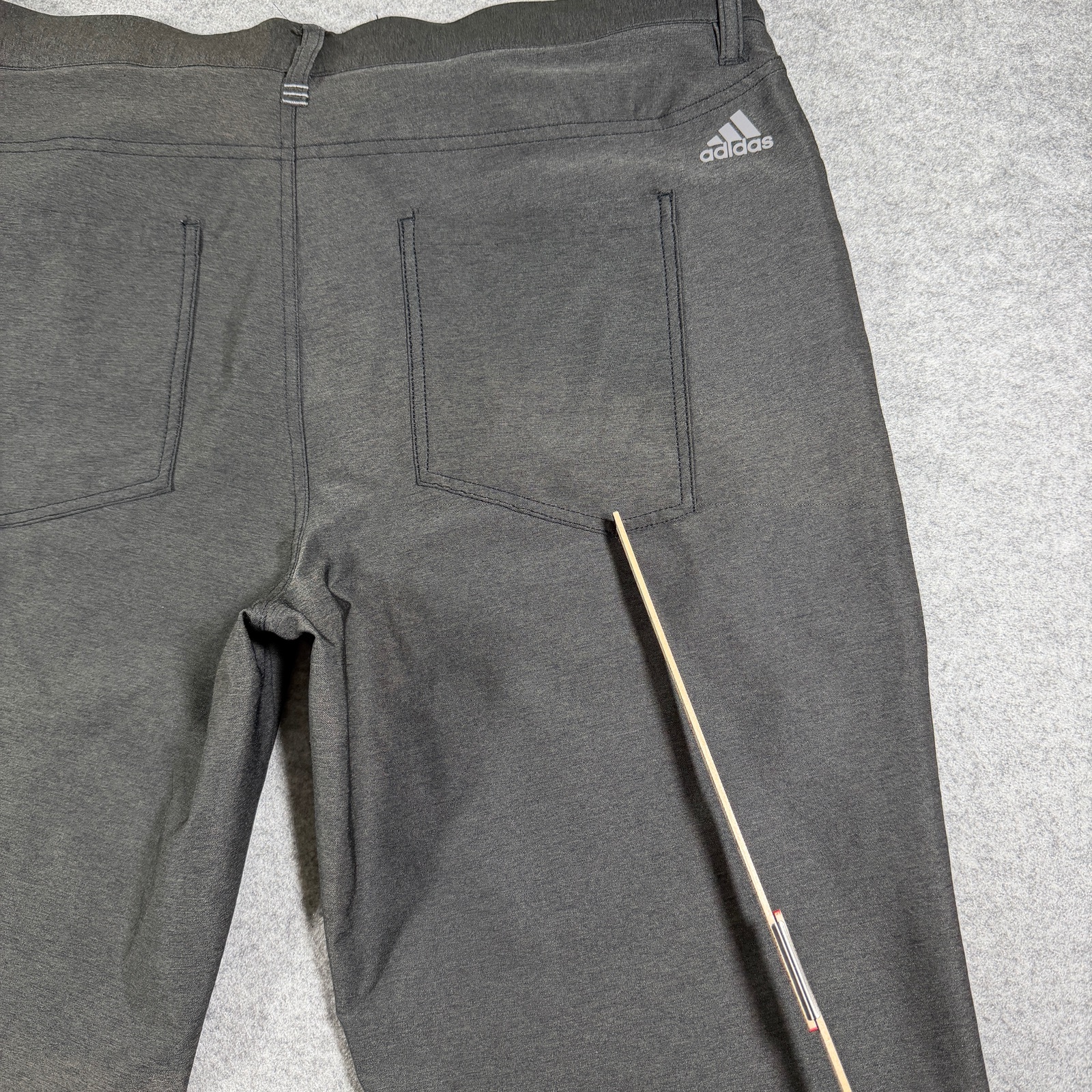 Adidas Golf Pants Mens 34x32 Dark Gray Stretch 5-Pocket Slim Tapered Fit thumbnail 4