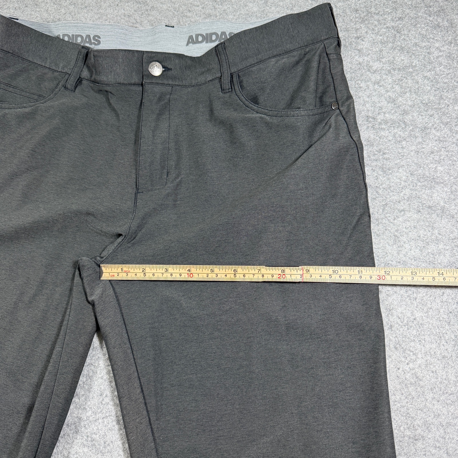 Adidas Golf Pants Mens 34x32 Dark Gray Stretch 5-Pocket Slim Tapered Fit thumbnail 9