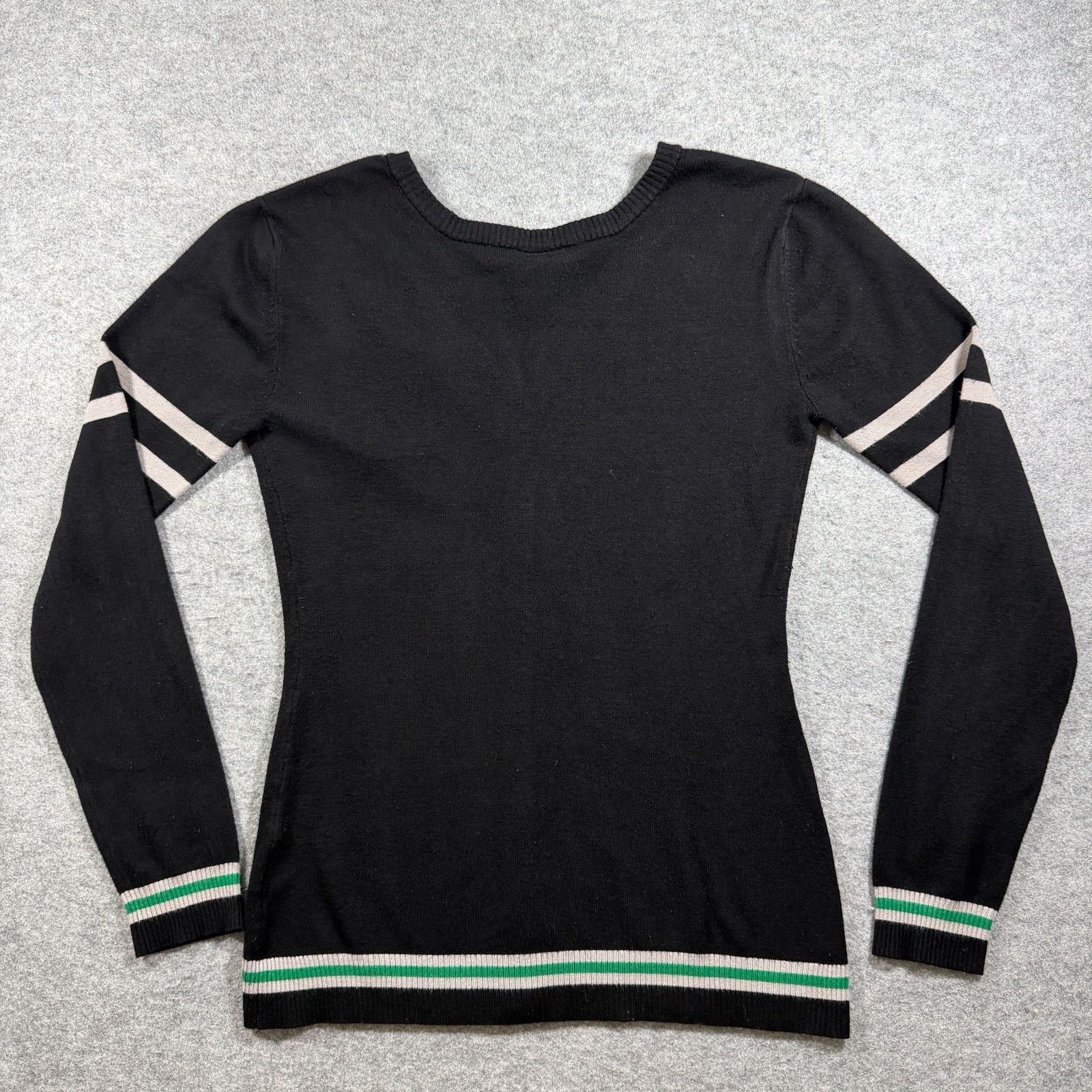 Harry Potter Slytherin Cardigan Womens M Black Button Front Crest Embroidery thumbnail 2