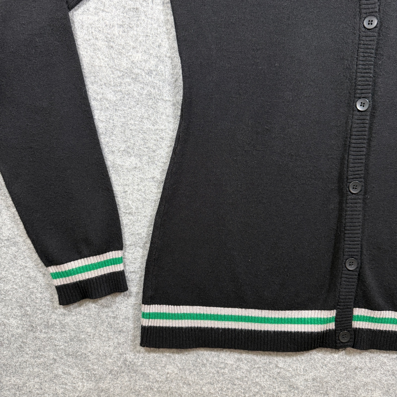 Harry Potter Slytherin Cardigan Womens M Black Button Front Crest Embroidery thumbnail 11