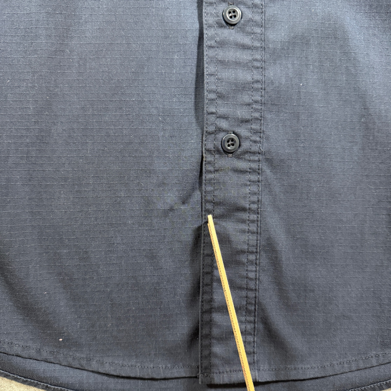 Carhartt Rugged Flex Ripstop Utility Work Shirt Mens M Navy Button Up Stretch SS thumbnail 5