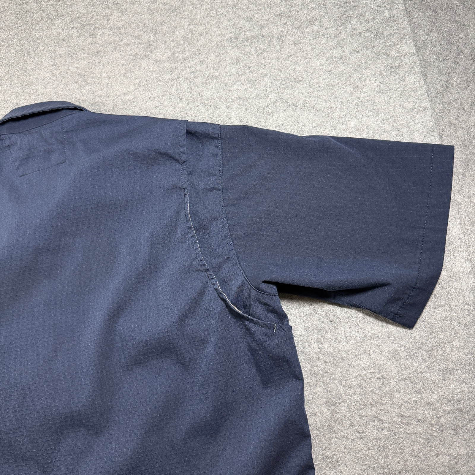 Carhartt Rugged Flex Ripstop Utility Work Shirt Mens M Navy Button Up Stretch SS thumbnail 10