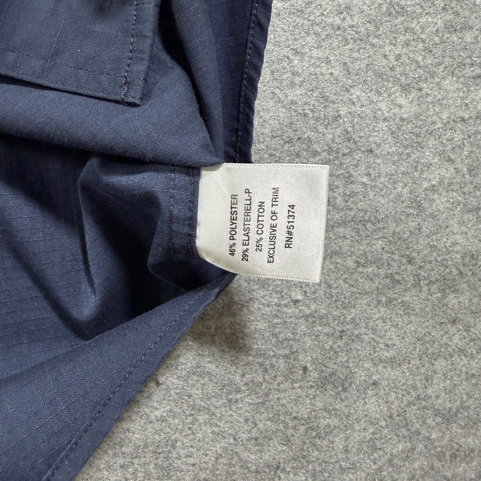 Carhartt Rugged Flex Ripstop Utility Work Shirt Mens M Navy Button Up Stretch SS thumbnail 11