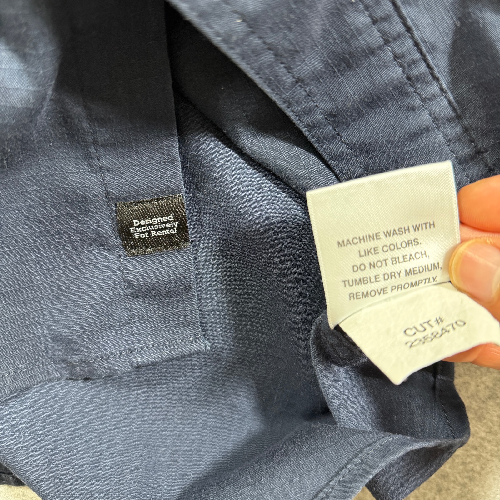Carhartt Rugged Flex Ripstop Utility Work Shirt Mens M Navy Button Up Stretch SS thumbnail 13