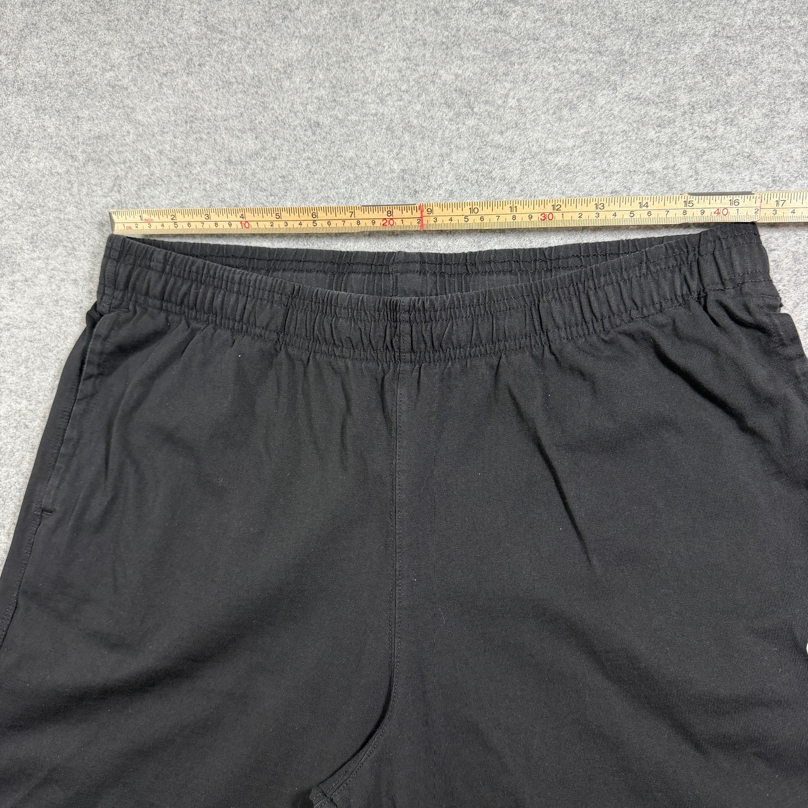 Champion Sweat Shorts Mens XL Black Cotton Drawstring Athletic Gym Lounge Light thumbnail 7