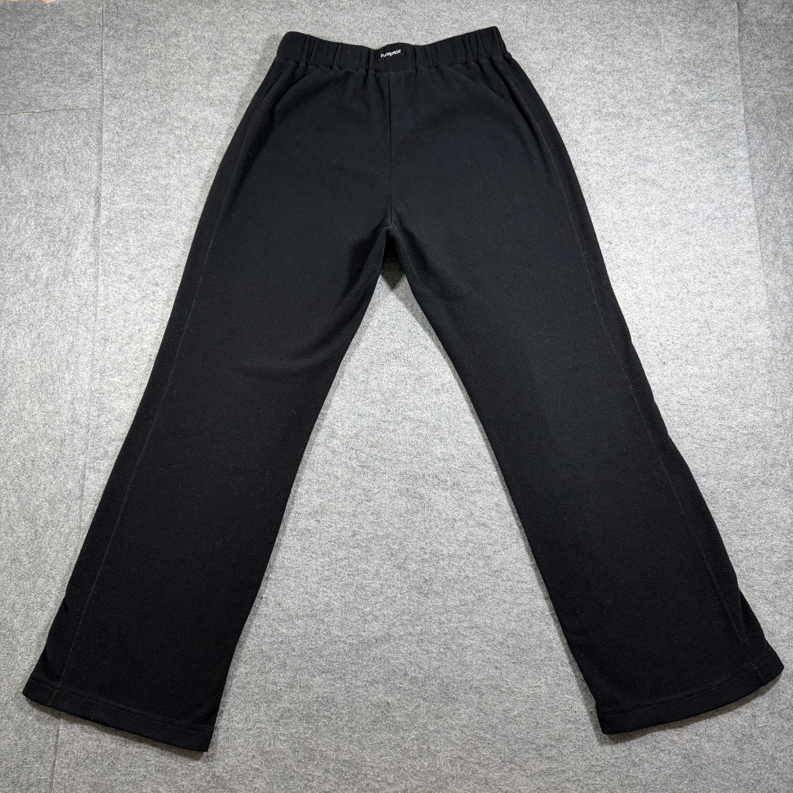 Vintage Patagonia Synchilla Fleece Sweatpants Womens S Black Made in USA Outdoor