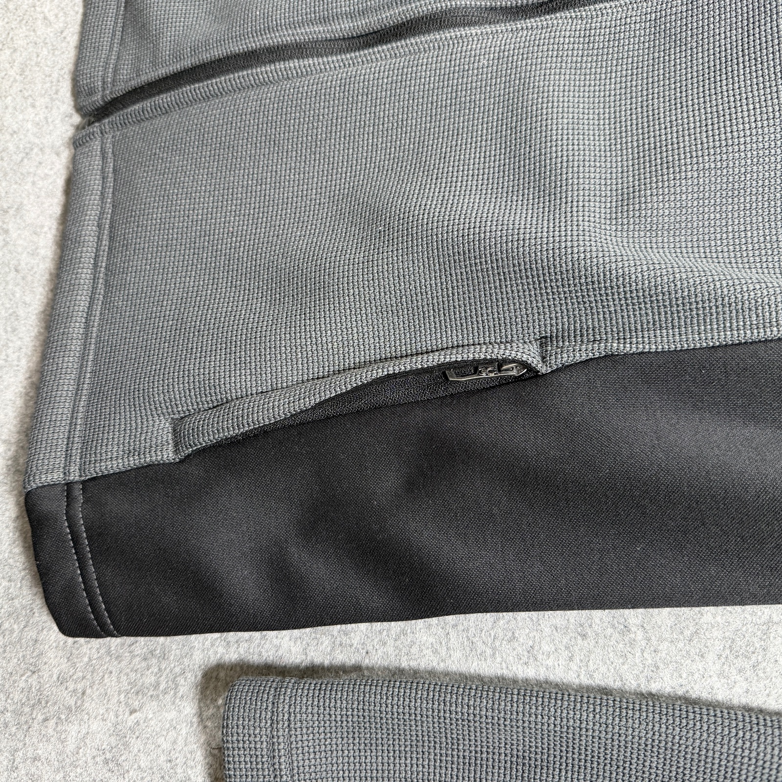 Spyder Active Waffle Knit Full Zip Jacket Mens M Gray Black Fleece Lined Outdoor thumbnail 9