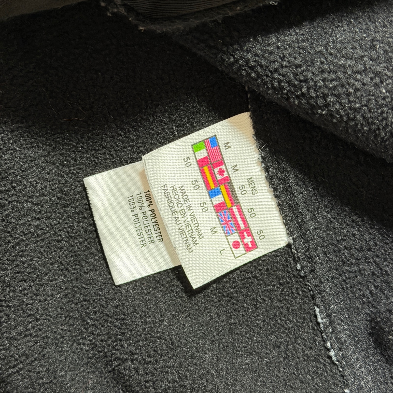 Spyder Active Waffle Knit Full Zip Jacket Mens M Gray Black Fleece Lined Outdoor thumbnail 11