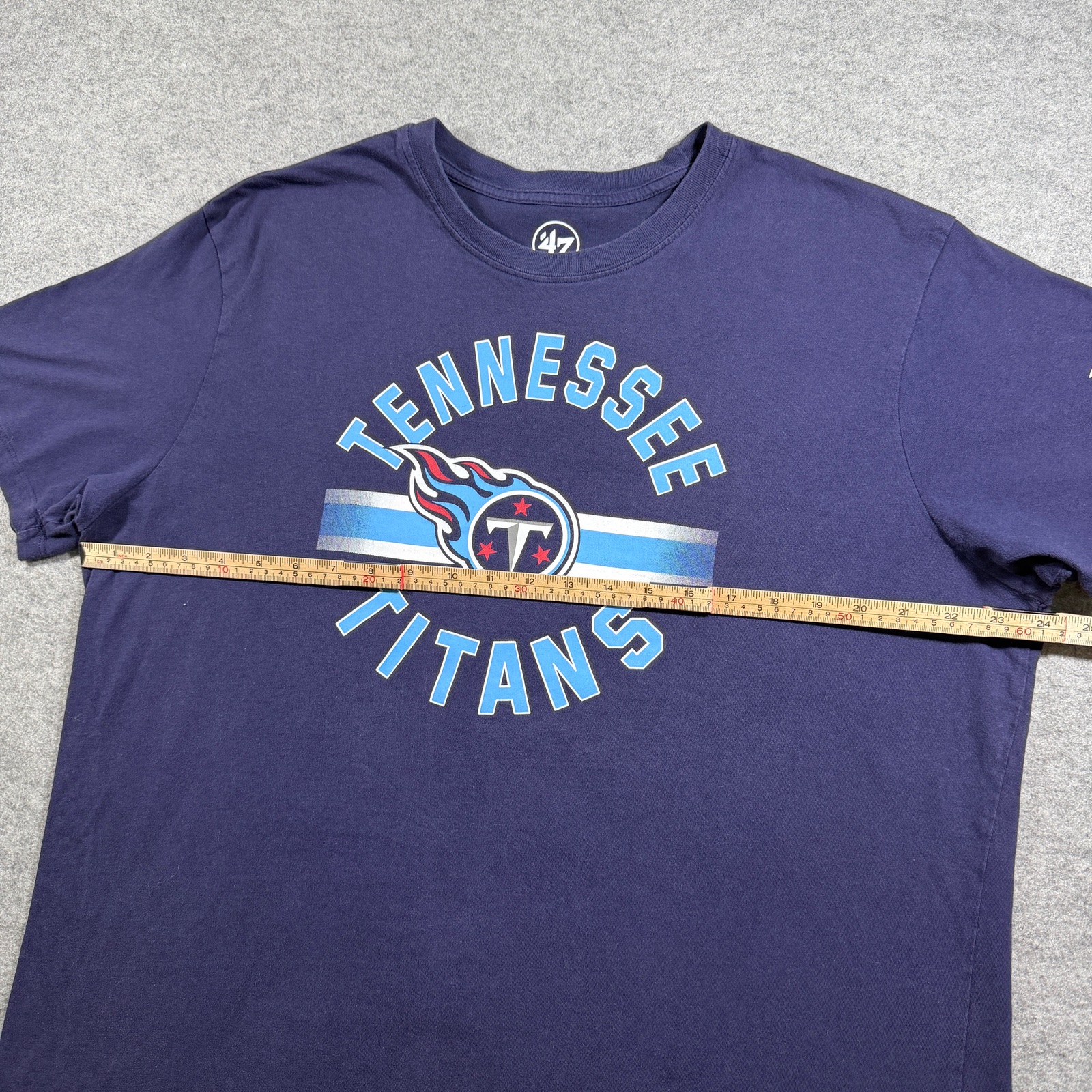'47 Tennessee Titans T Shirt Mens XL Navy NFL Graphic Tee Cotton Sleeve Logo thumbnail 7