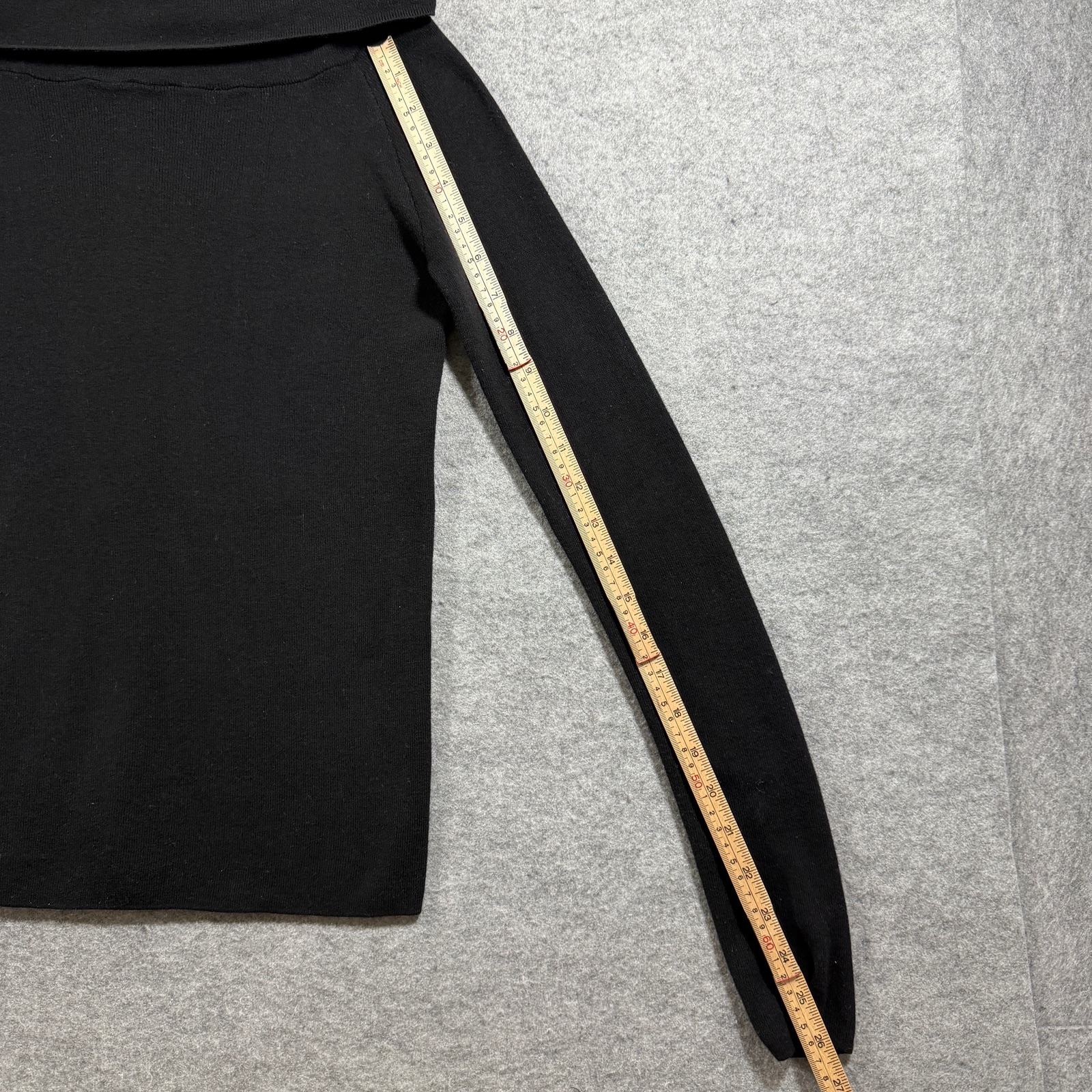 Brandy Melville Sweater Womens OS (Fits S) Black Cowl Neck Raglan Ribbed Knit thumbnail 8