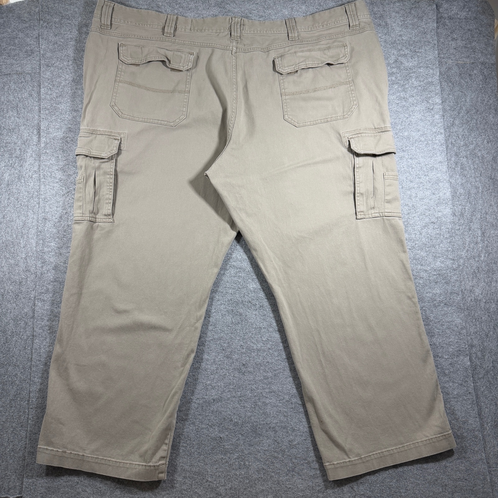 Red Head Brand Co Cargo Pants Mens 52x30 Khaki Cotton Spandex Relaxed Fit thumbnail 2