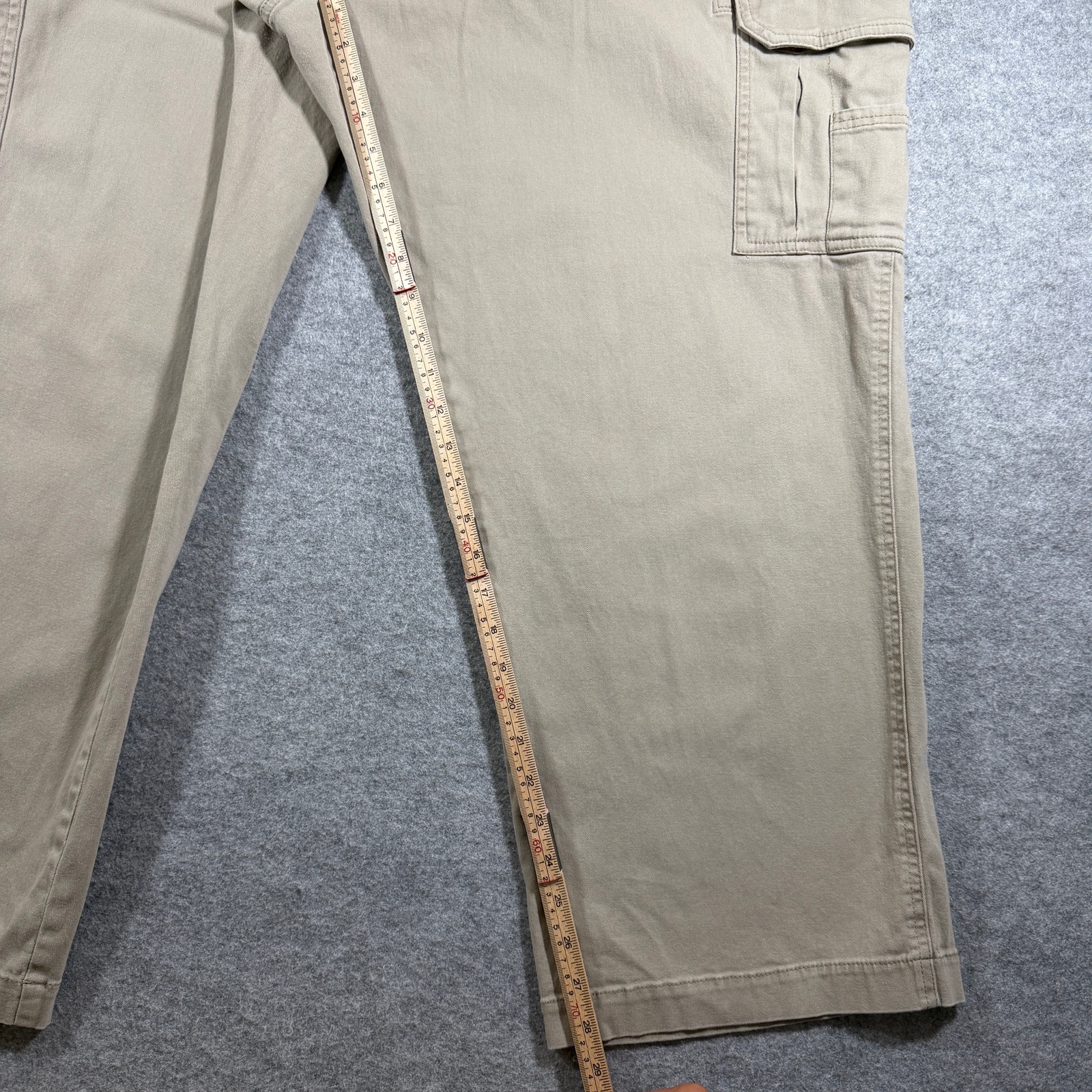 Red Head Brand Co Cargo Pants Mens 52x30 Khaki Cotton Spandex Relaxed Fit thumbnail 7