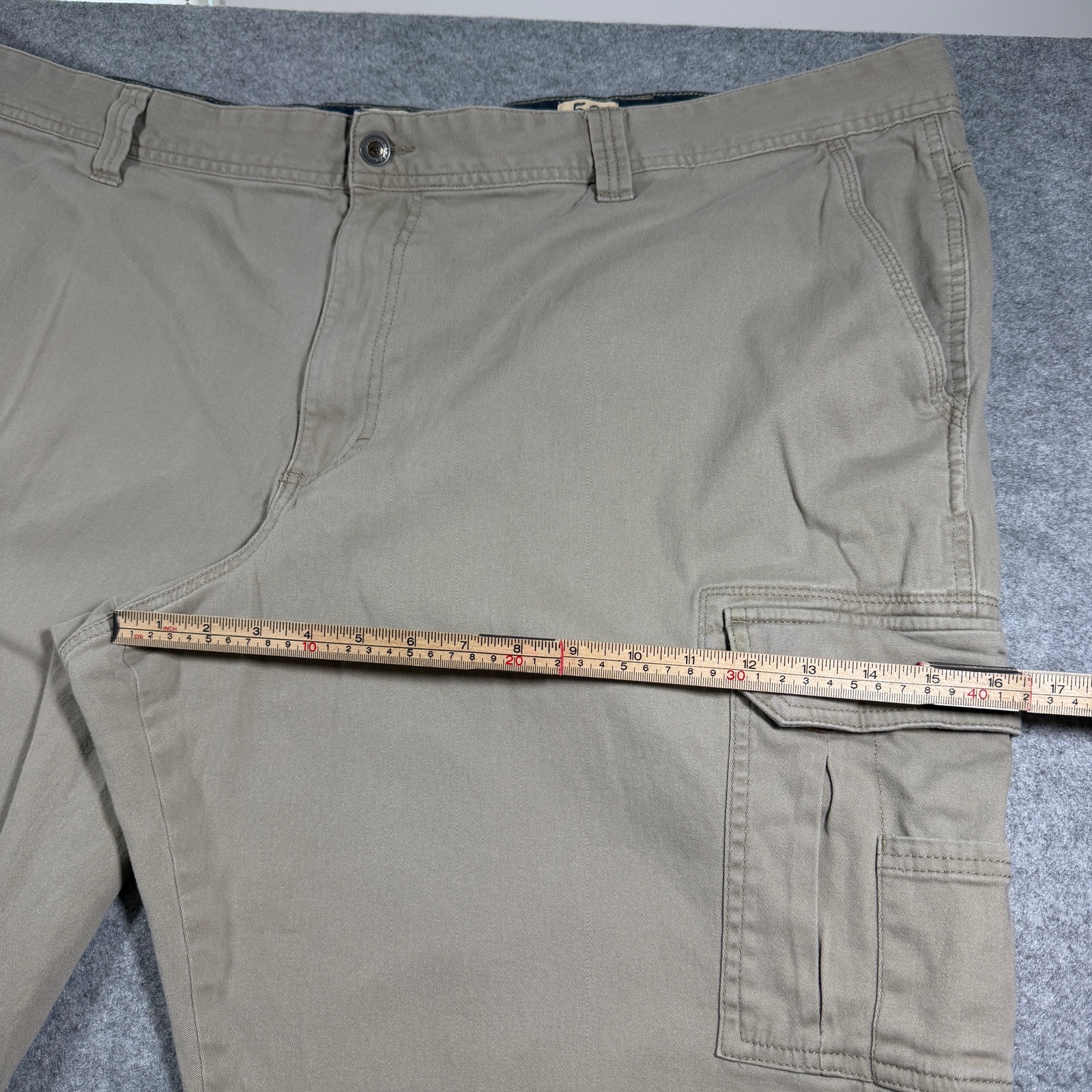 Red Head Brand Co Cargo Pants Mens 52x30 Khaki Cotton Spandex Relaxed Fit thumbnail 8