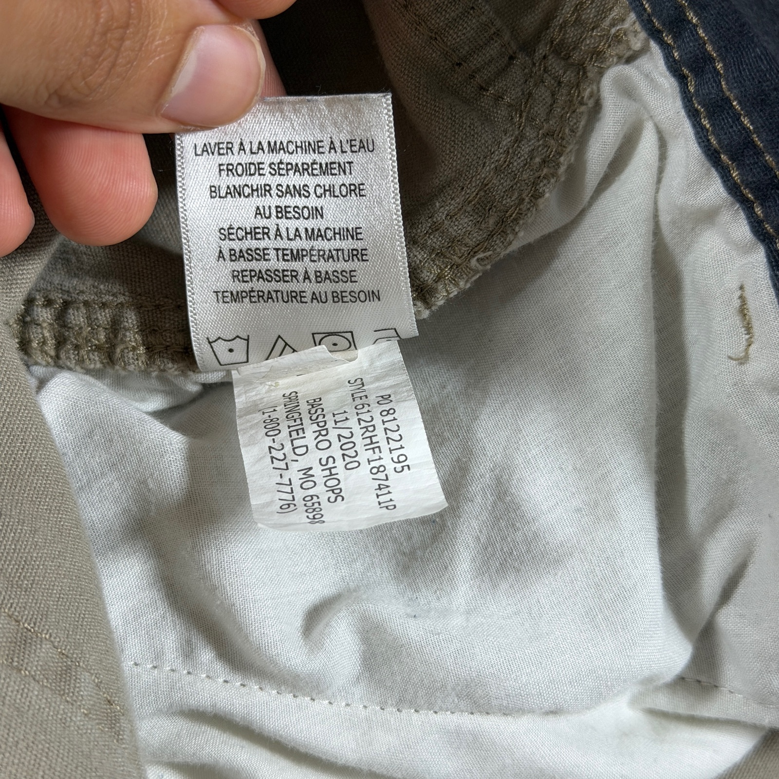 Red Head Brand Co Cargo Pants Mens 52x30 Khaki Cotton Spandex Relaxed Fit thumbnail 10