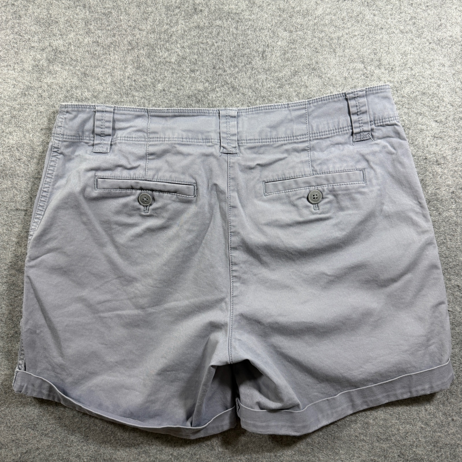 Tommy Bahama Chino Shorts Womens 4 Light Blue Cotton Stretch Cuffed Hem Casual thumbnail 2