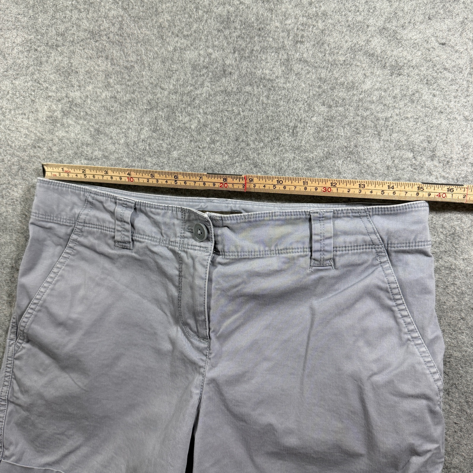 Tommy Bahama Chino Shorts Womens 4 Light Blue Cotton Stretch Cuffed Hem Casual thumbnail 5