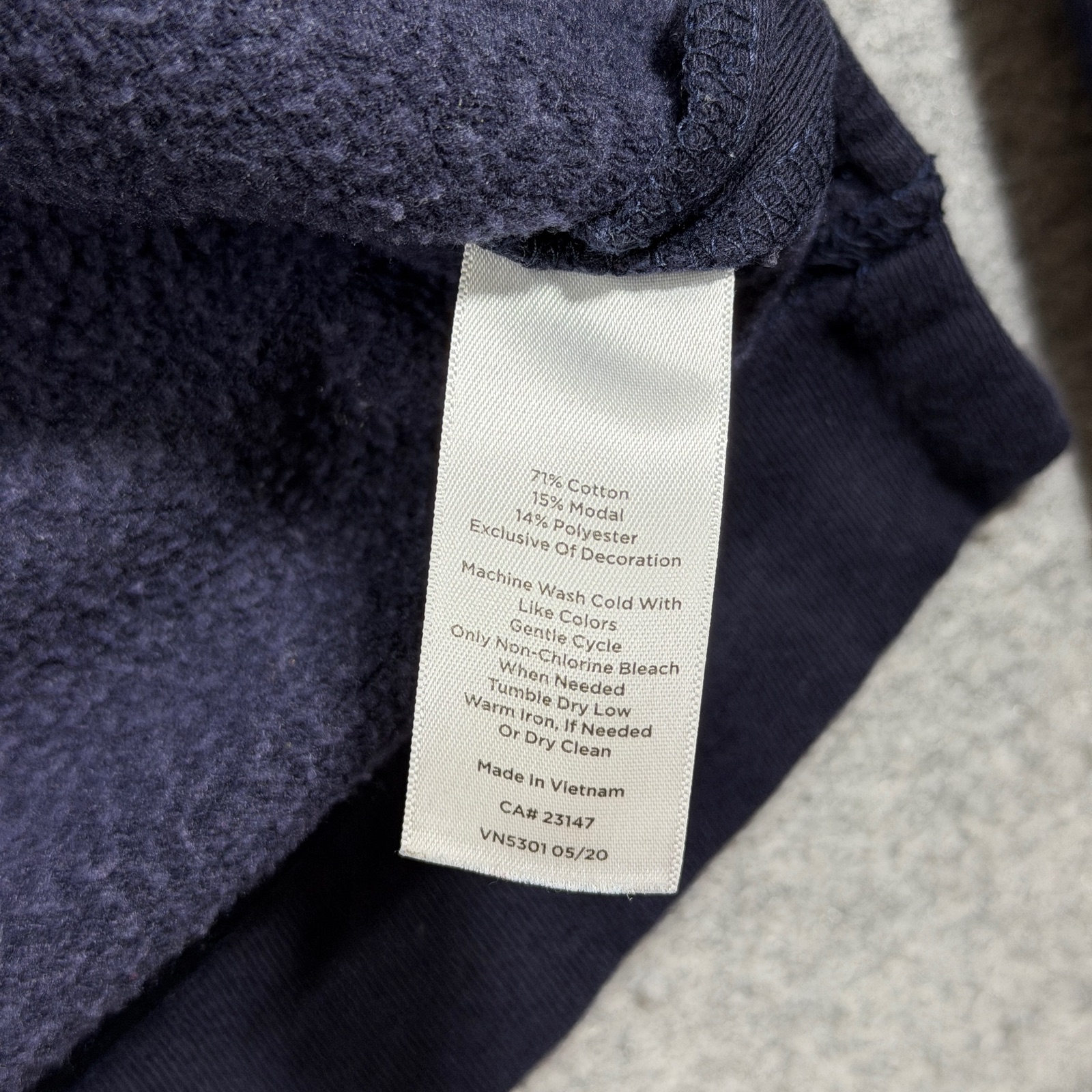 Talbots Sweatshirt Womens M Navy Polka Dot Crew Neck Side Slits Cotton Modal thumbnail 9