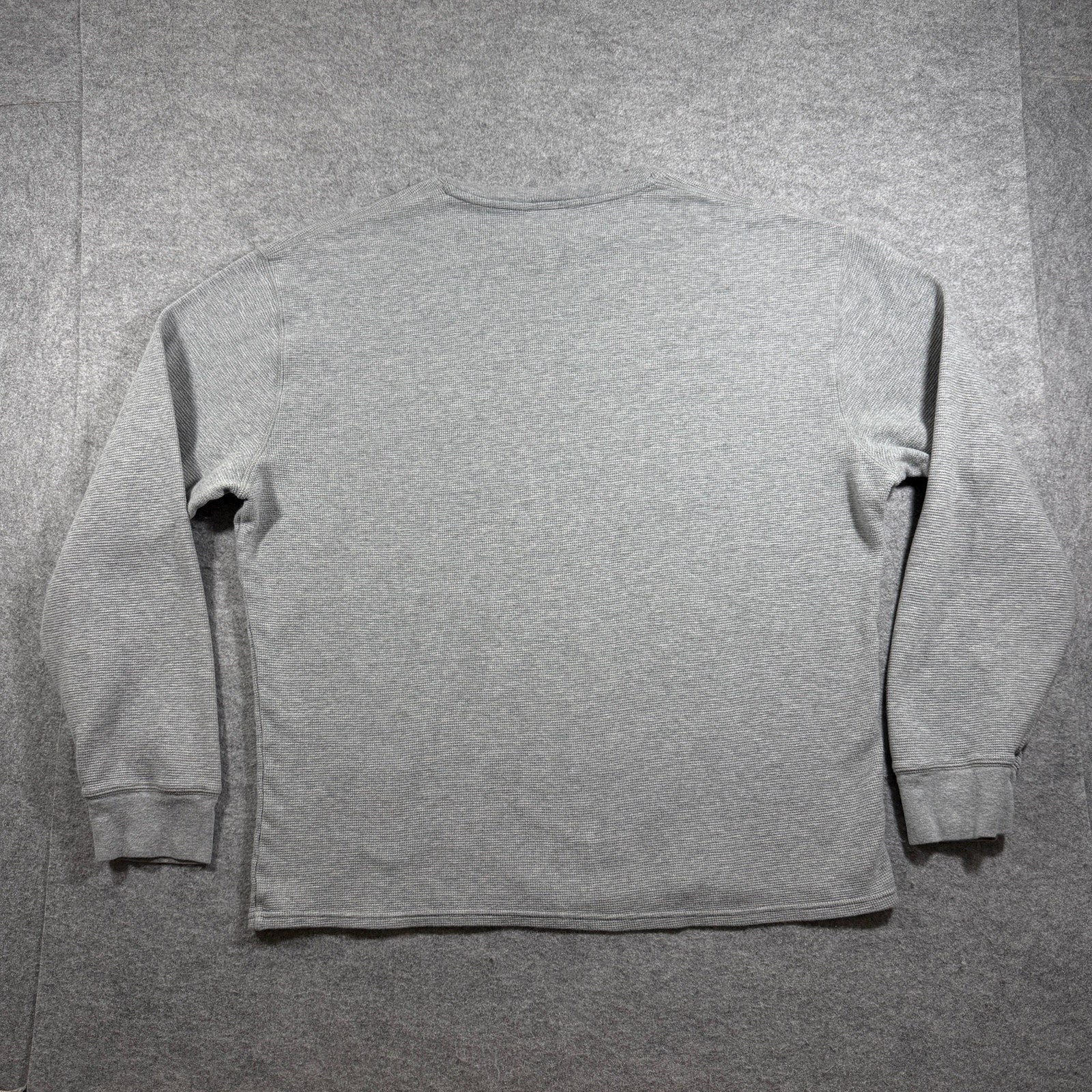 Polo Ralph Lauren Waffle Thermal Shirt Mens 2XL Gray Cotton Crewneck Casual thumbnail 2