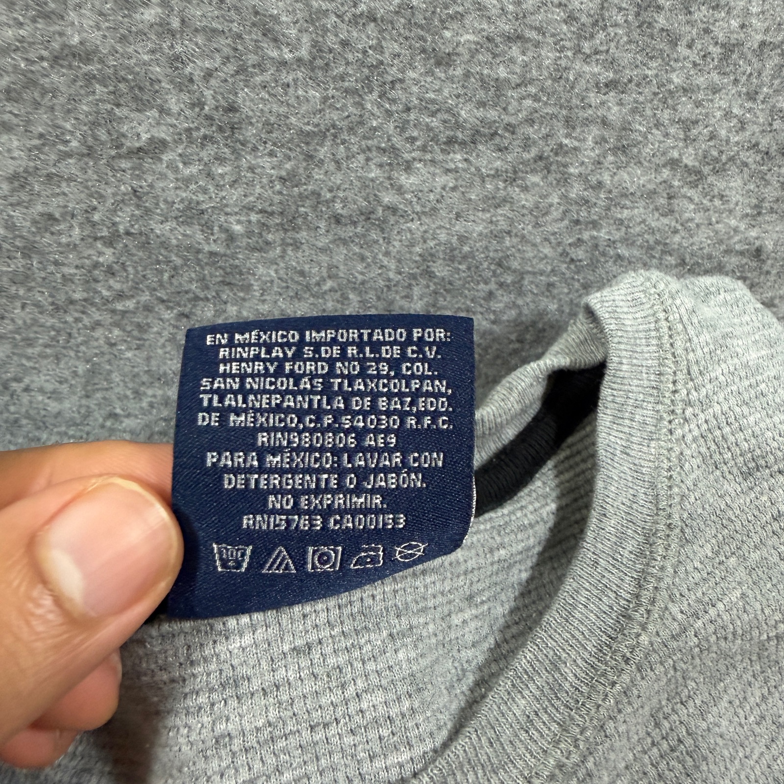 Polo Ralph Lauren Waffle Thermal Shirt Mens 2XL Gray Cotton Crewneck Casual thumbnail 11